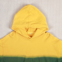 Yellow Green Dip Dye Hoodie custom hoodie manufacturer