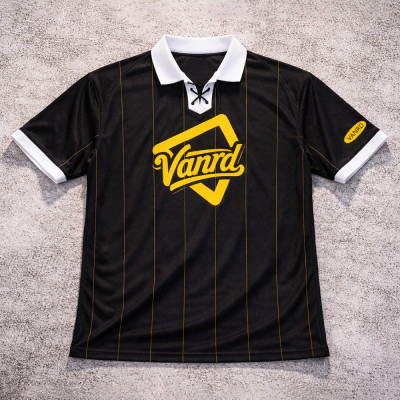 Custom Jersey T-shirts | Black Lace-Up Hockey Style Jersey