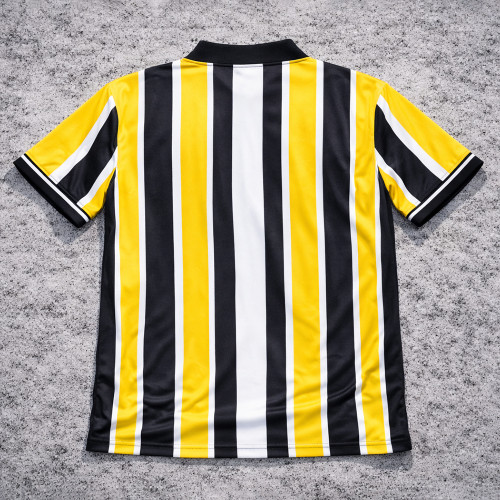 Custom Soccer T Shirts | Yellow Stripe Jersey OEM Manufacturer