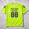 Neon football jersey custom t-shirts for teams OEM
