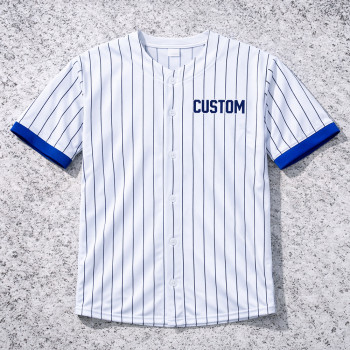 Custom Baseball T-Shirts Pinstripe Team Jersey Manufacturer