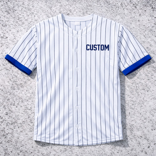 Custom Baseball T-Shirts Pinstripe Team Jersey Manufacturer