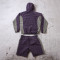 Custom Tracksuit Set With Logo Hooded Jacket and Shorts