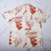 Custom all over print t shirts short sleeve woven shirt