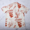 Custom all over print t shirts short sleeve woven shirt