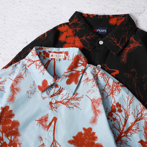 Allover Print Short Sleeve Shirt custom t shirt manufacturer supply