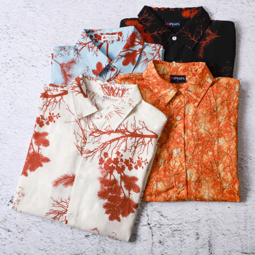 Allover Print Short Sleeve Shirt custom t shirt manufacturer supply