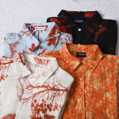 Allover Print Short Sleeve Shirt custom t shirt manufacturer supply