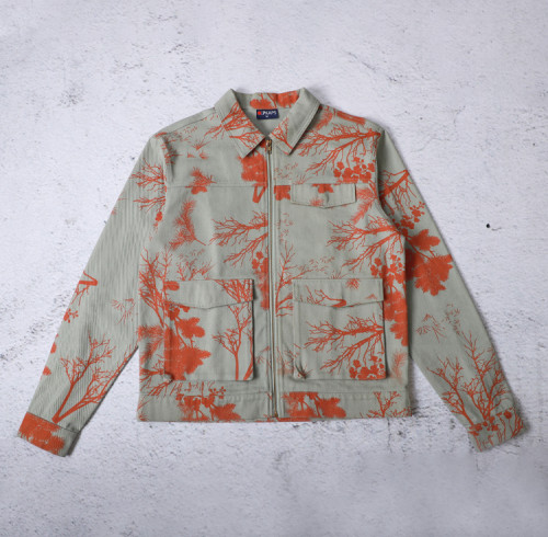 Custom Work Jackets Allover Printed Canvas Jacket