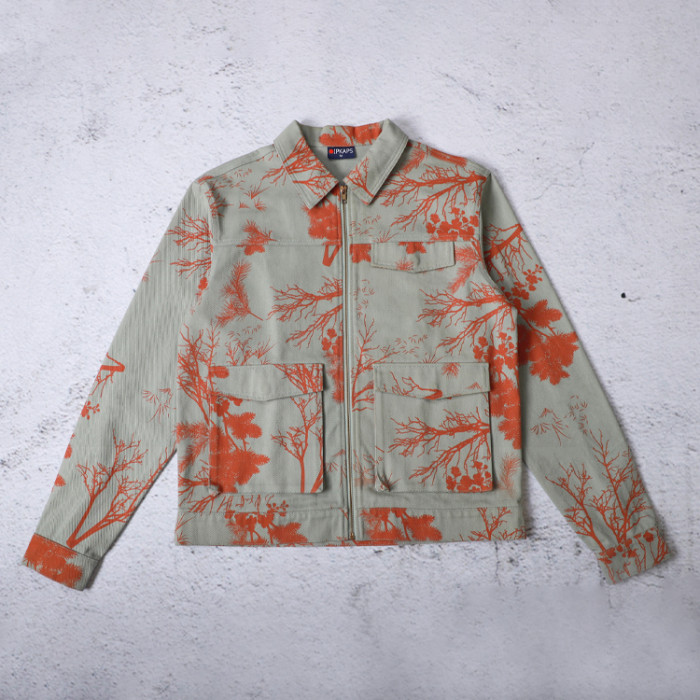 Custom Work Jackets Allover Printed Canvas Jacket