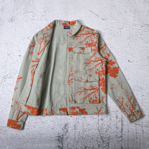 Custom Work Jackets Allover Printed Canvas Jacket
