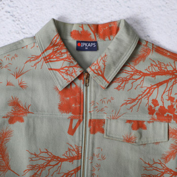 Custom Work Jackets Allover Printed Canvas Jacket