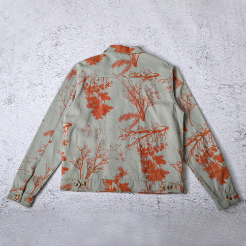 Custom Work Jackets Allover Printed Canvas Jacket