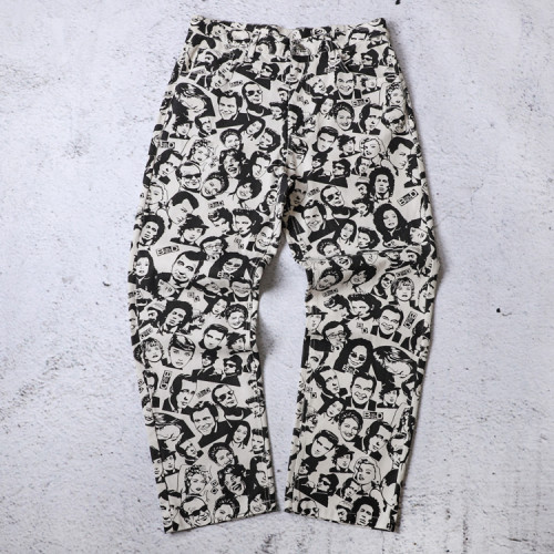 All Over Portrait Custom Printed Pants Manufacturer