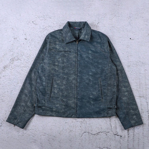 Custom leather jacket manufacturer for mens streetwear lines