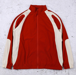 Custom Track Jackets Color Block Sports Zip Jacket