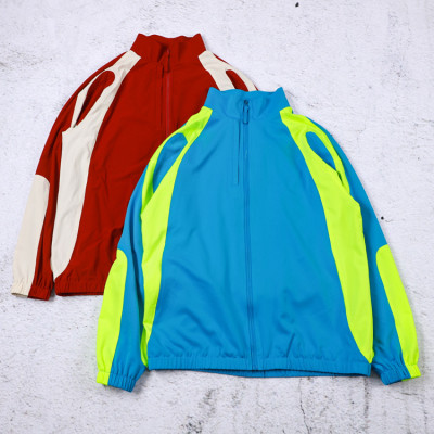 Custom Track Jackets Color Block Sports Zip Jacket
