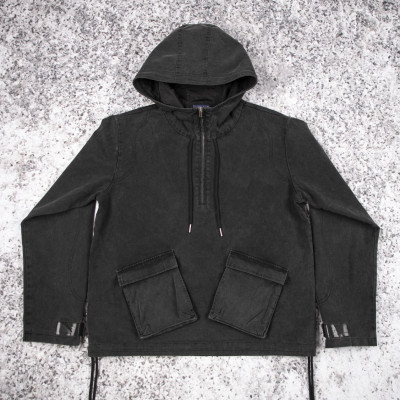 Custom Anorak Jacket | Washed Canvas Hooded Pullover OEM