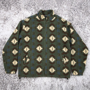 Custom Sherpa Jacket Manufacturer Pattern Fleece Outerwear