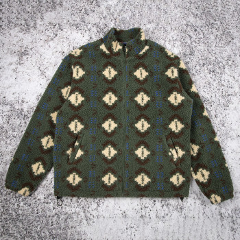 Custom Sherpa Jacket Manufacturer Pattern Fleece Outerwear