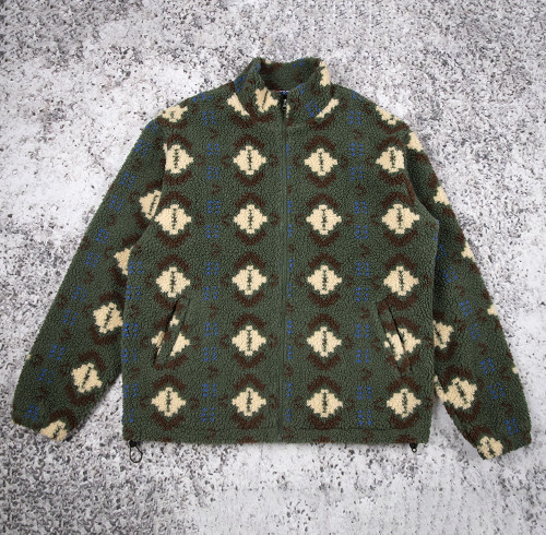 Custom Sherpa Jacket Manufacturer Pattern Fleece Outerwear