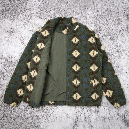 Custom Sherpa Jacket Manufacturer Pattern Fleece Outerwear