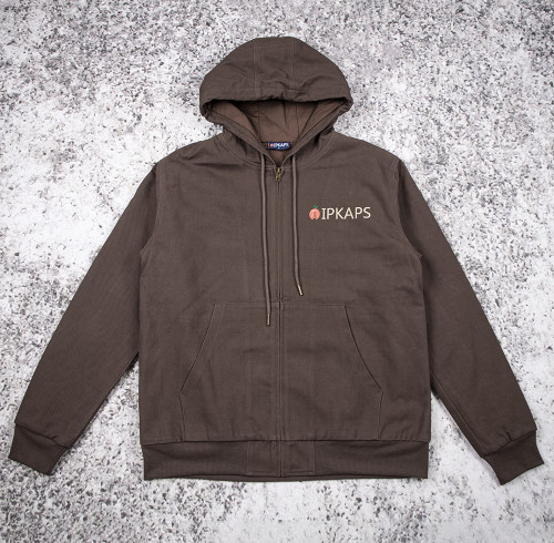 Custom Work Jackets Hooded Quilted Zip Insulated For Brands