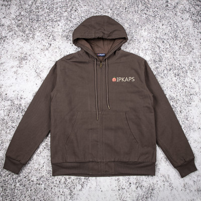 Custom Work Jackets Hooded Quilted Zip Insulated For Brands