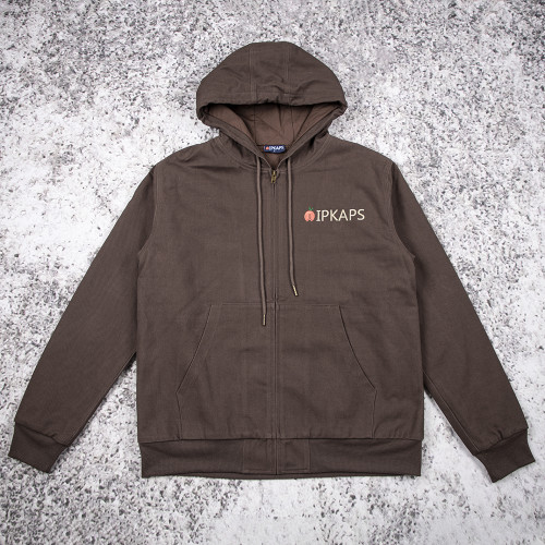 Custom Work Jackets Hooded Quilted Zip Insulated For Brands