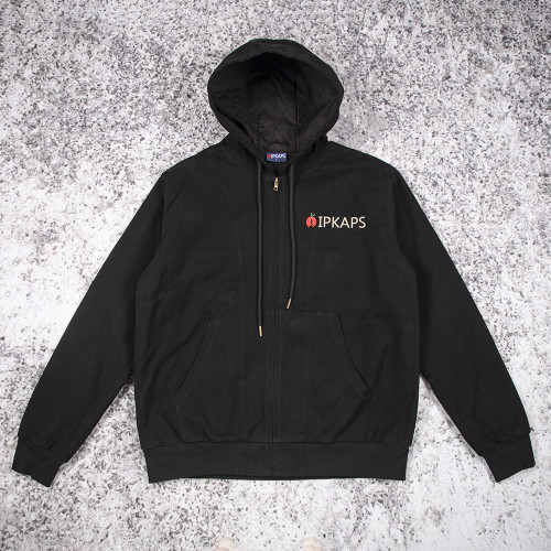 Custom Hooded Jackets Quilted Work Zip Jacket Manufacturer