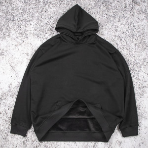 Black pullover custom hoodies manufacturer OEM service