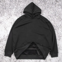 Black pullover custom hoodies manufacturer OEM service