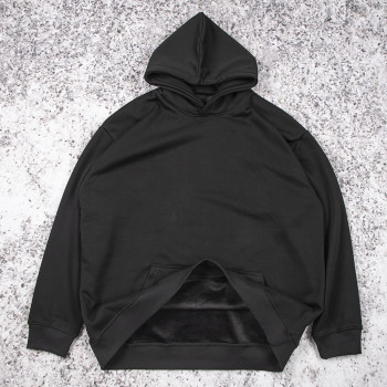 Black pullover custom hoodies manufacturer OEM service