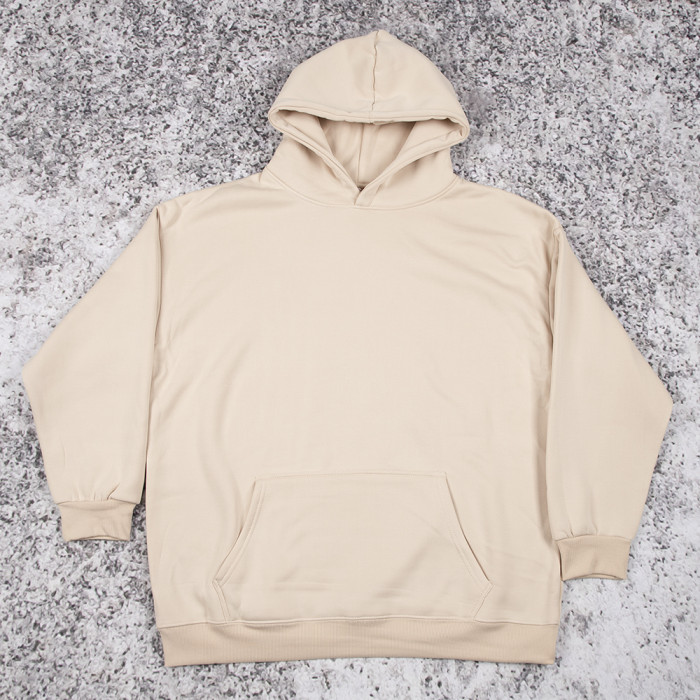 Custom Hoodies Bulk Plain Beige Pullover Hoodie