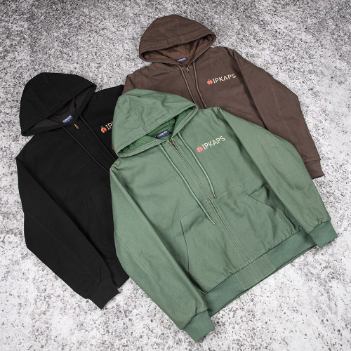 Custom Work Jackets Hooded Canvas Zip Up OEM Manufacturer