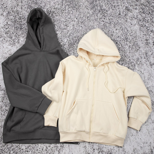 Premium custom zip up hoodie manufacturer, sherpa fleece