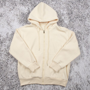 Custom zip up hoodie manufacturer fleece lined style for brands