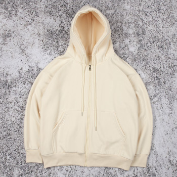 Custom zip up hoodie manufacturer fleece lined style for brands