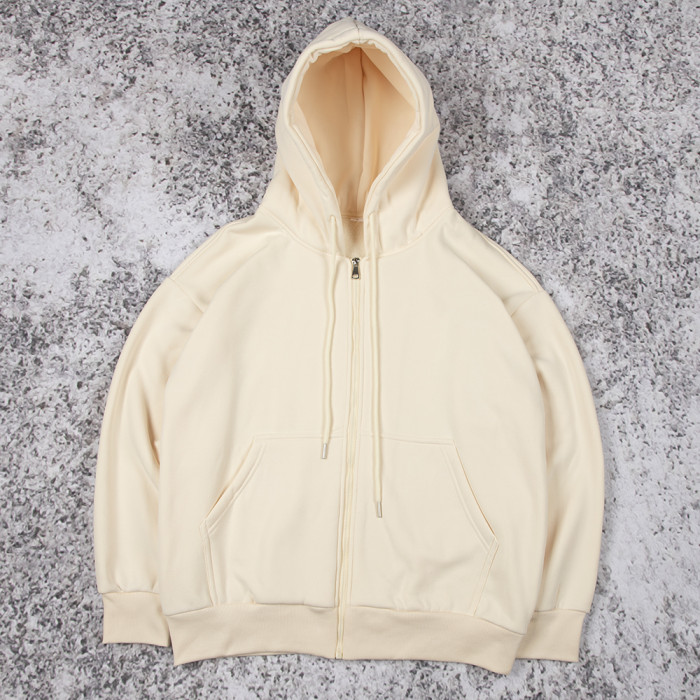 Custom zip up hoodie manufacturer fleece lined style for brands