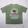 Custom Vintage Wash T-shirts With Astronaut Bear Back Print