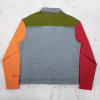 Custom Color Block Denim Jacket Manufacturer