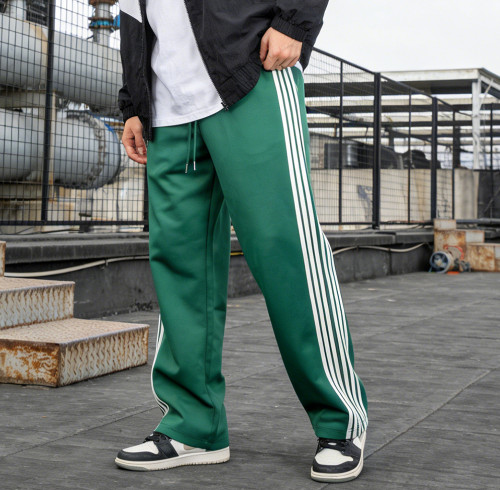 Custom Track Pants Manufacturer with Side Stripe Design