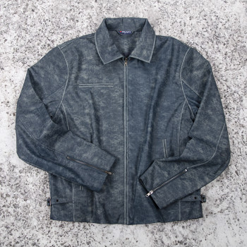 Custom Vintage Leather Work Jacket Manufacturer OEM