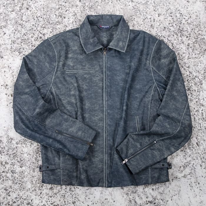 Custom Vintage Leather Work Jacket Manufacturer OEM