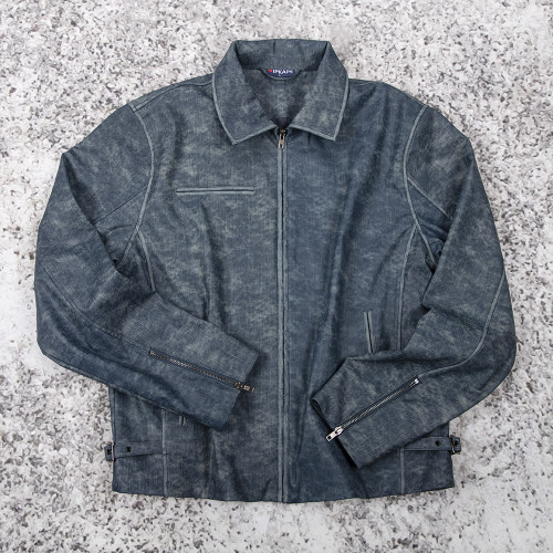 Custom Vintage Leather Work Jacket Manufacturer OEM