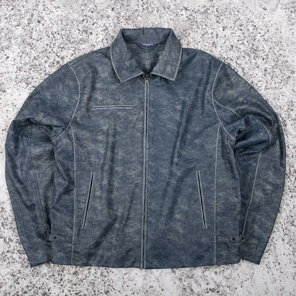 Green retro jacket model display