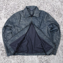 Custom Vintage Leather Work Jacket Manufacturer OEM