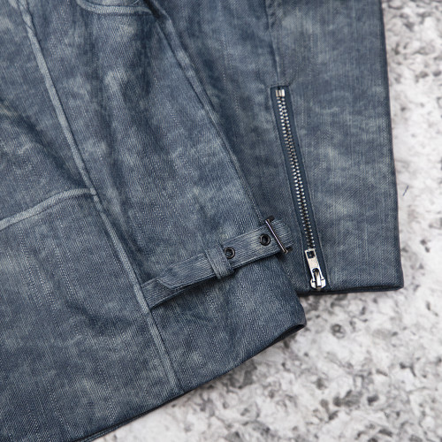 Custom Vintage Leather Work Jacket Manufacturer OEM