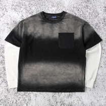 Custom Oversized T-shirt With Faux Layered Sleeves