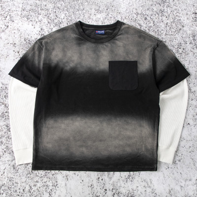 Custom Oversized T-shirt With Faux Layered Sleeves